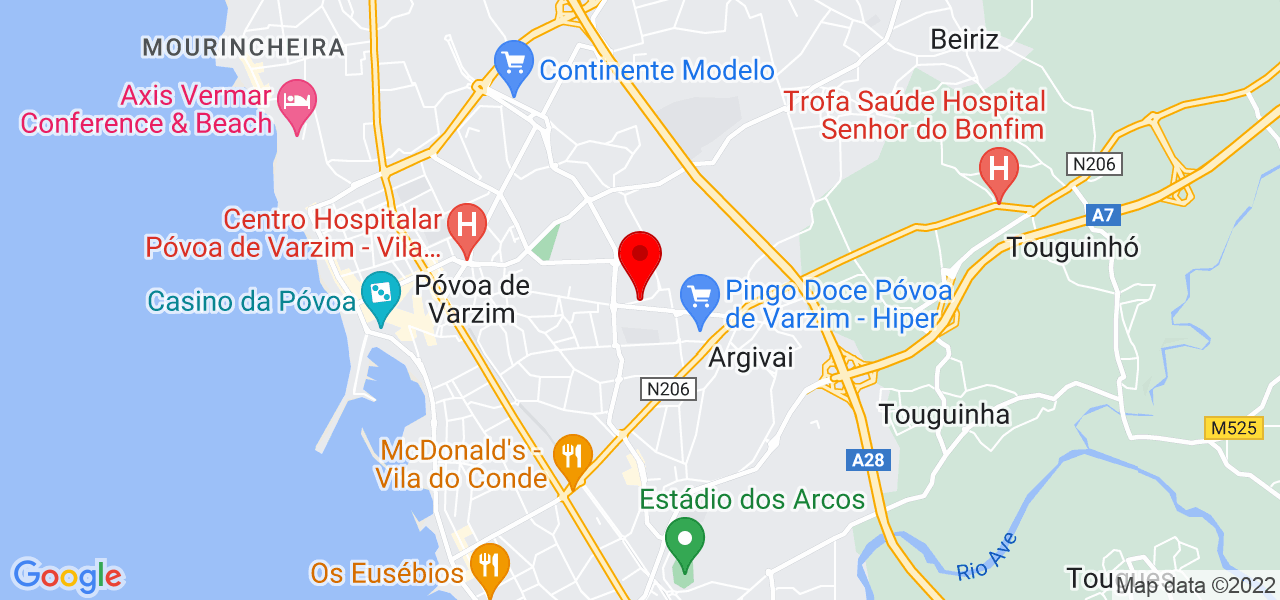Rita Moreira - Porto - Póvoa de Varzim - Mapa