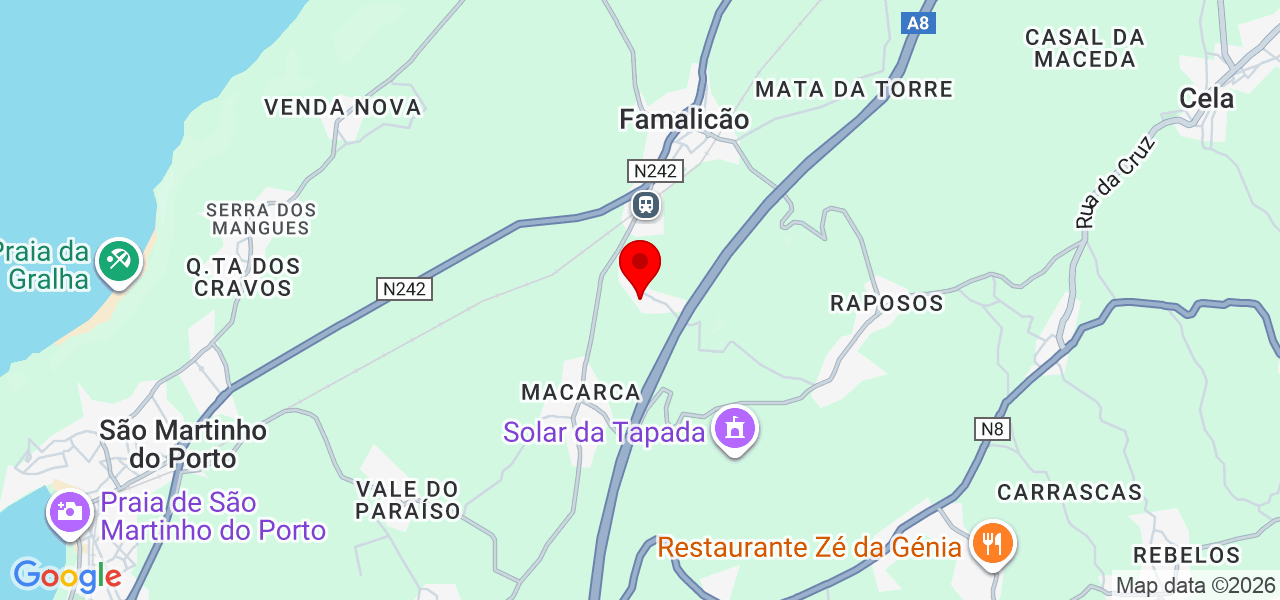 Elo Ribeiro - Leiria - Nazaré - Mapa