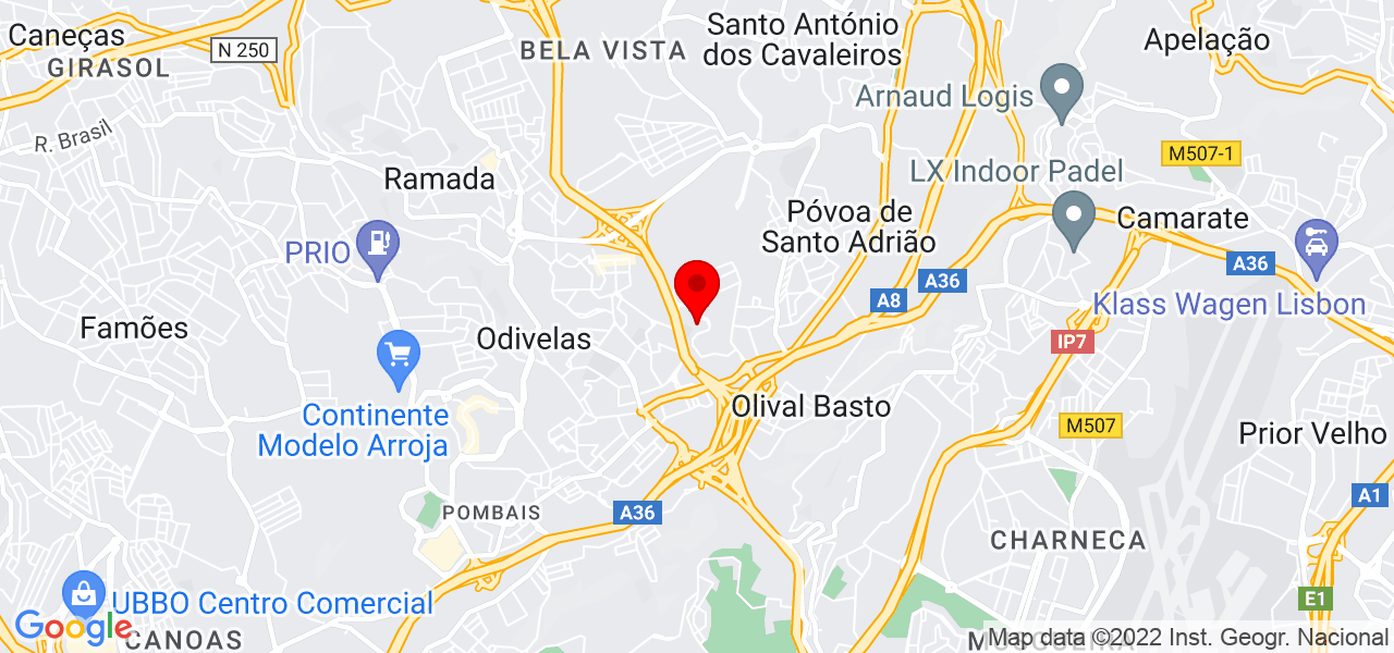 Bruno Figueredo da Silva - Lisboa - Odivelas - Mapa