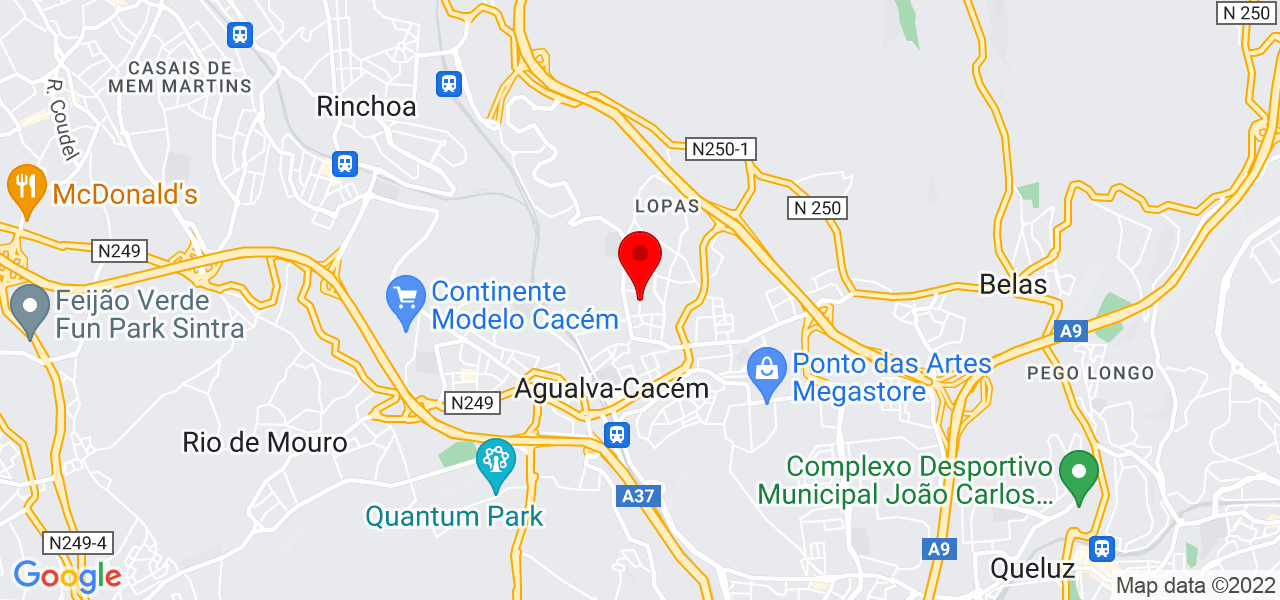 Edlene  furtado - Lisboa - Sintra - Mapa