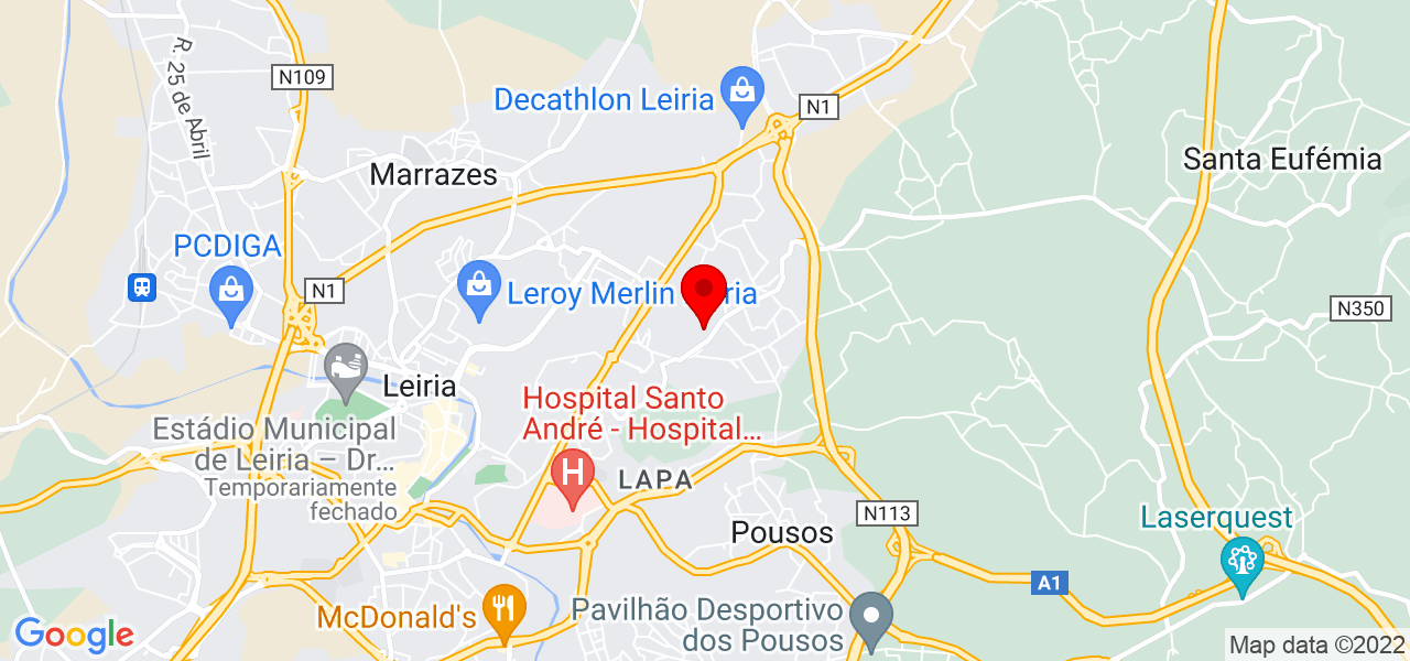 Hafid e rodrigues Lda - Leiria - Leiria - Mapa