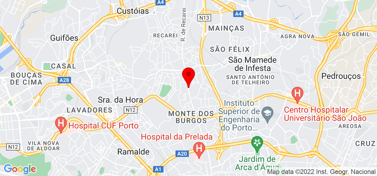 Joaquim Santos - Porto - Matosinhos - Mapa