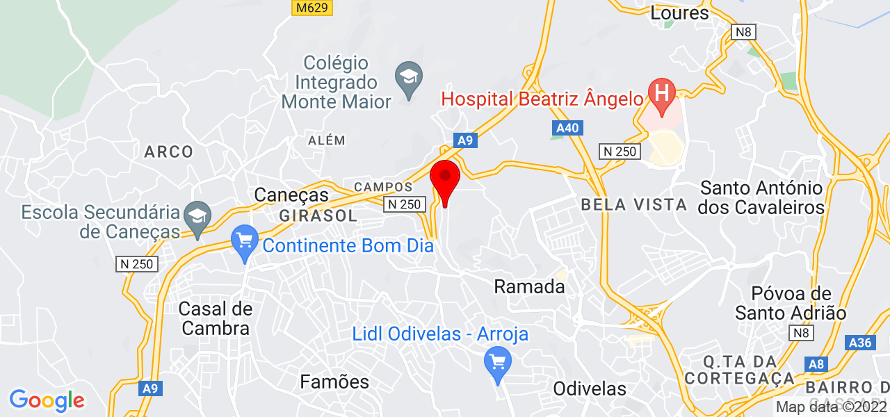 JL Planejados - Lisboa - Odivelas - Mapa