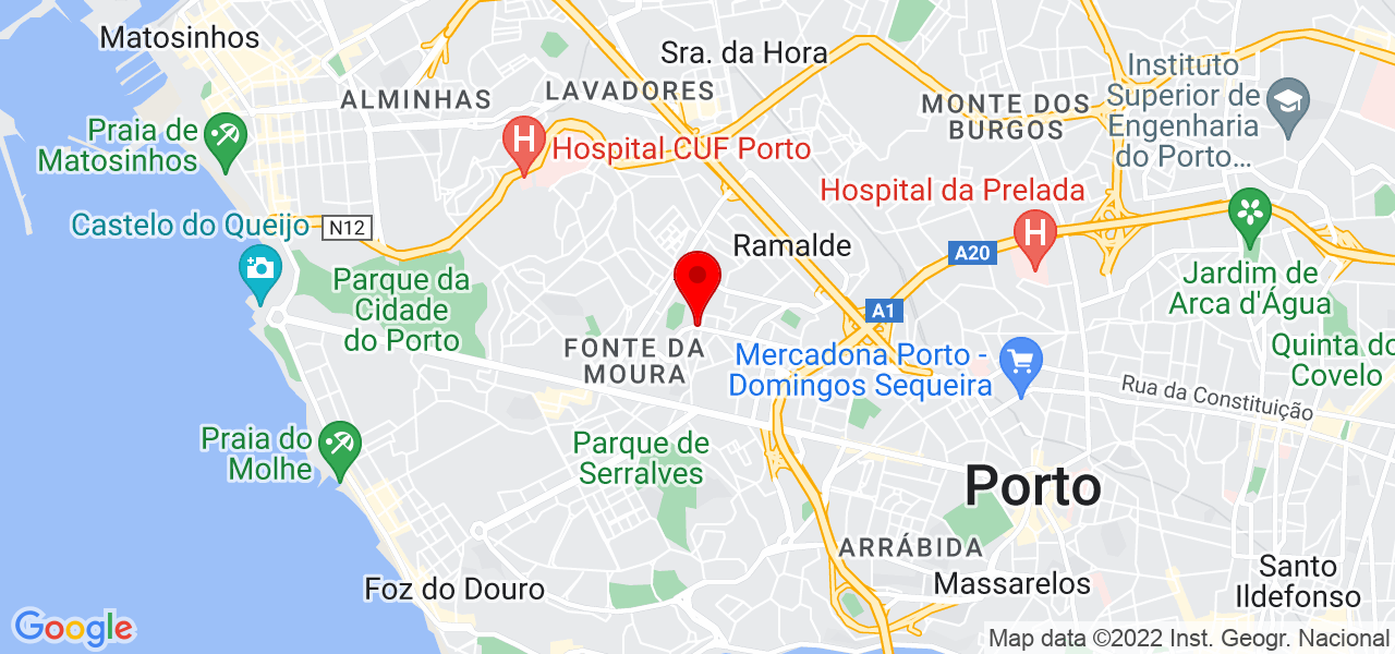 Alailson Braz - Porto - Porto - Mapa