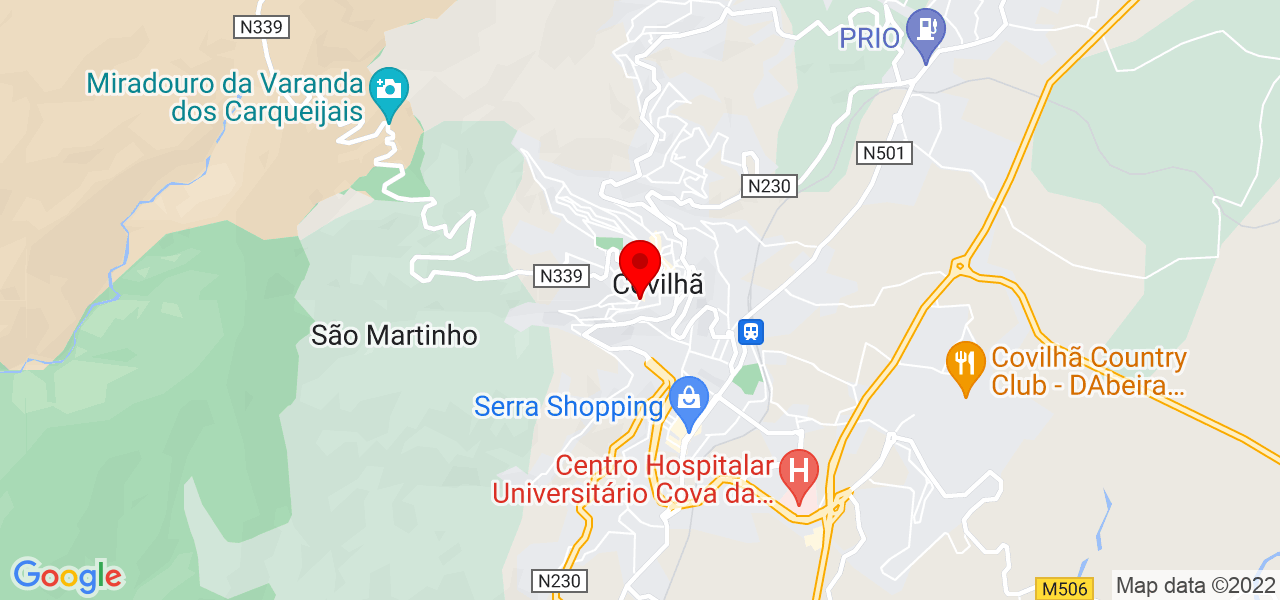 Laisa santos - Castelo Branco - Covilhã - Mapa