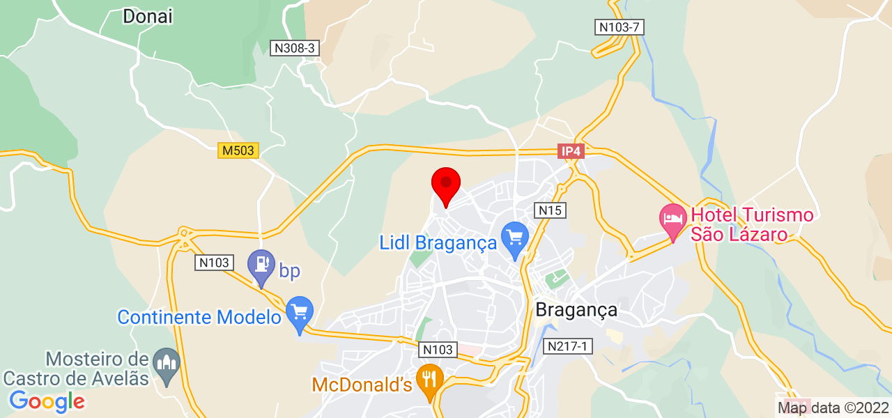 Joana Fernandes - Bragança - Bragança - Mapa