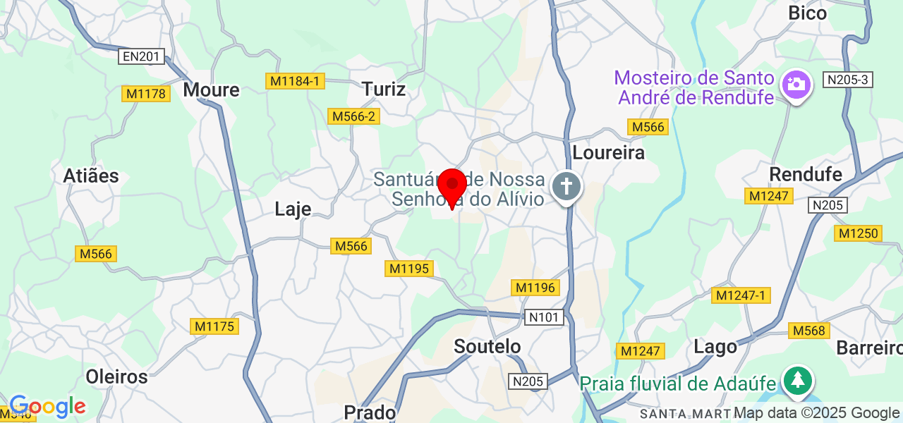 Paula Rodrigues - Braga - Vila Verde - Mapa