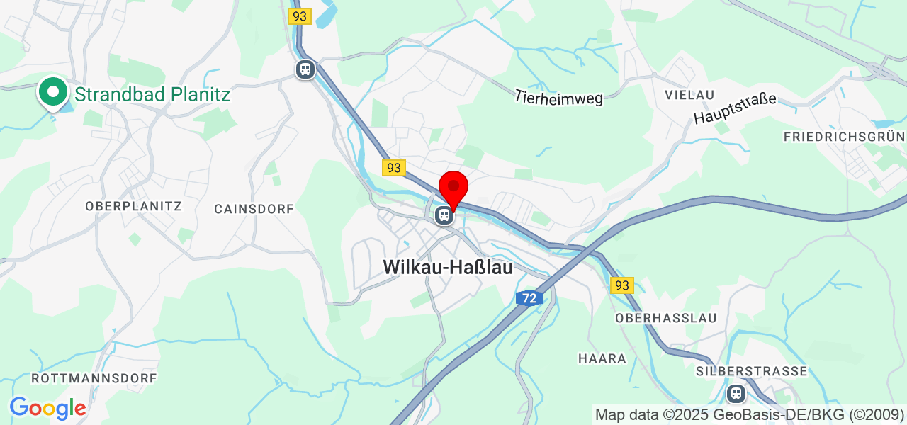 Dach Bau - Sachsen - Zwickau - Map