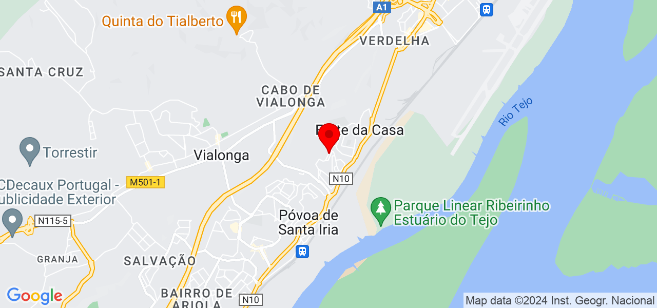 Aurichio Pinturas - Lisboa - Vila Franca de Xira - Mapa