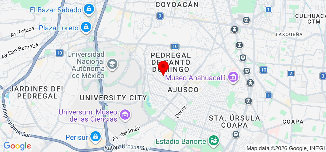 Gibran Garc&iacute;a - Ciudad de Mexico - Coyoacán - Mapa