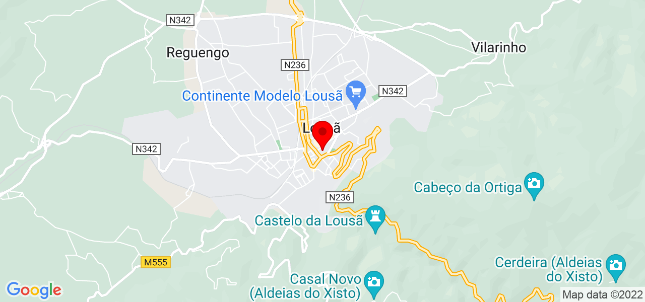 M&aacute;rcia Santos - Coimbra - Lousã - Mapa