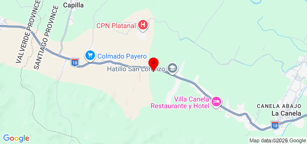 Lemuel Genao - Santiago - La Canela - Mapa