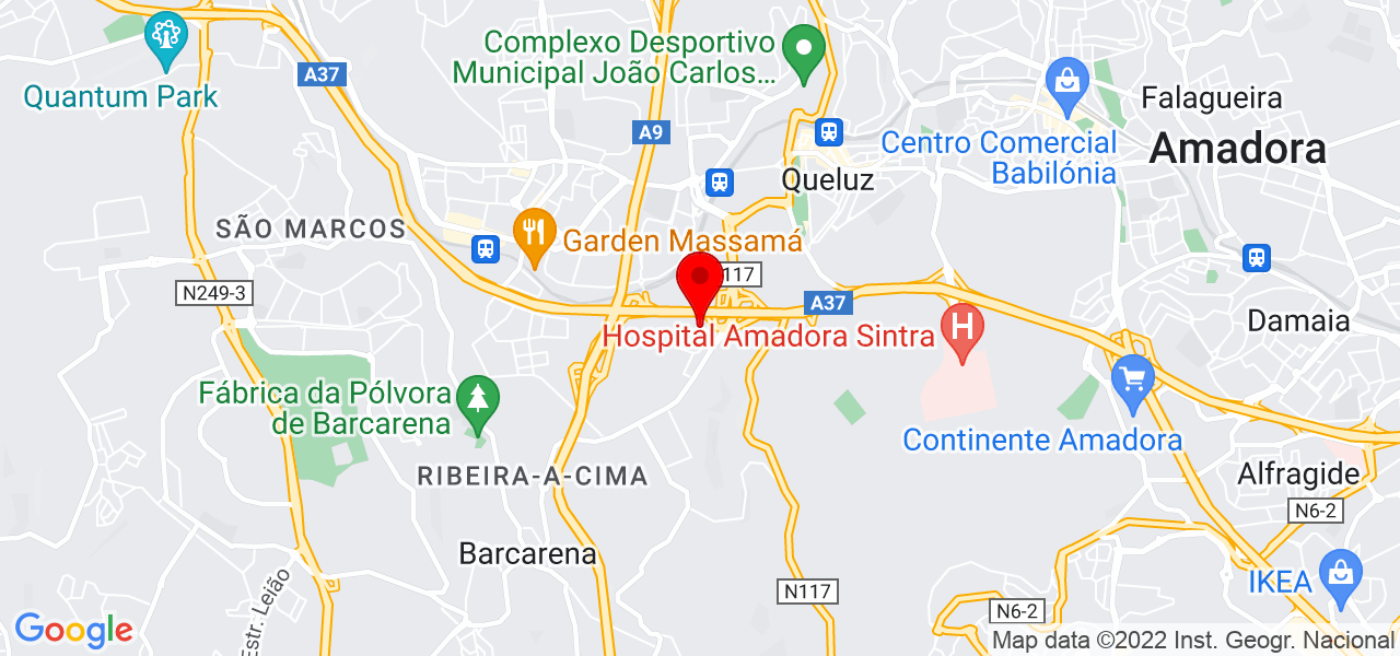 Manuel Ant&oacute;nio Martins Correia - Lisboa - Oeiras - Mapa