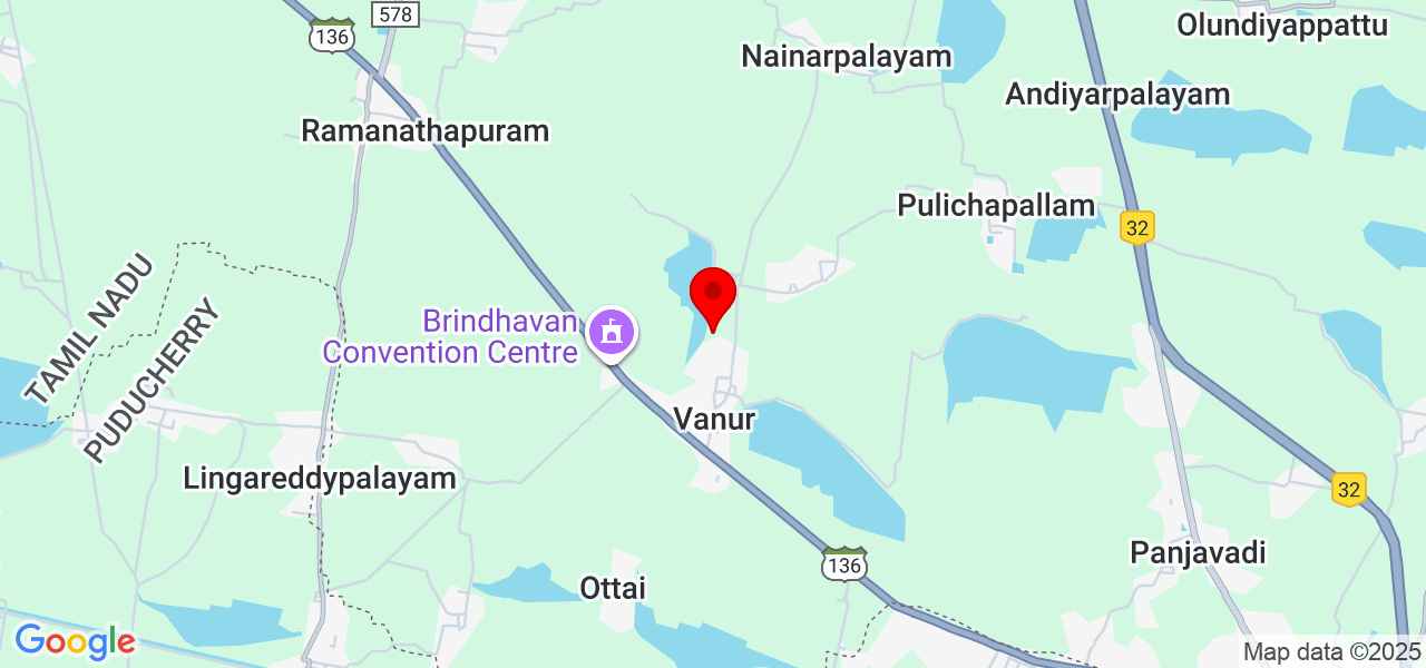 The Heartful Path - Villupuram - Vanur - Map