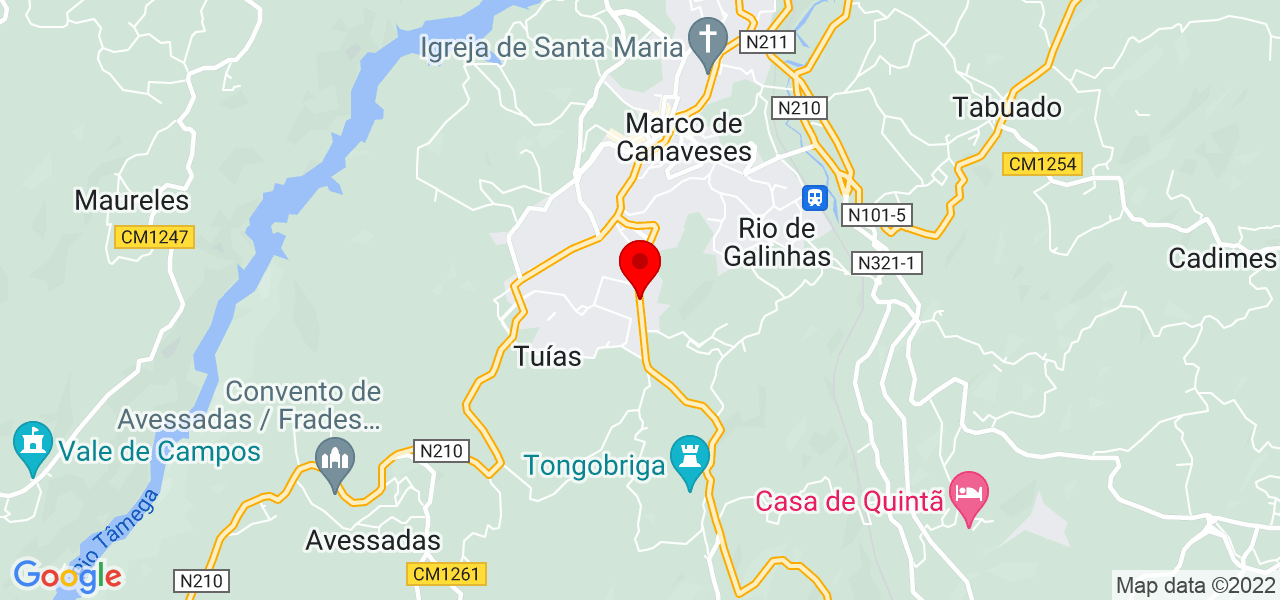 M&Aacute;RCIO - Porto - Marco de Canaveses - Mapa