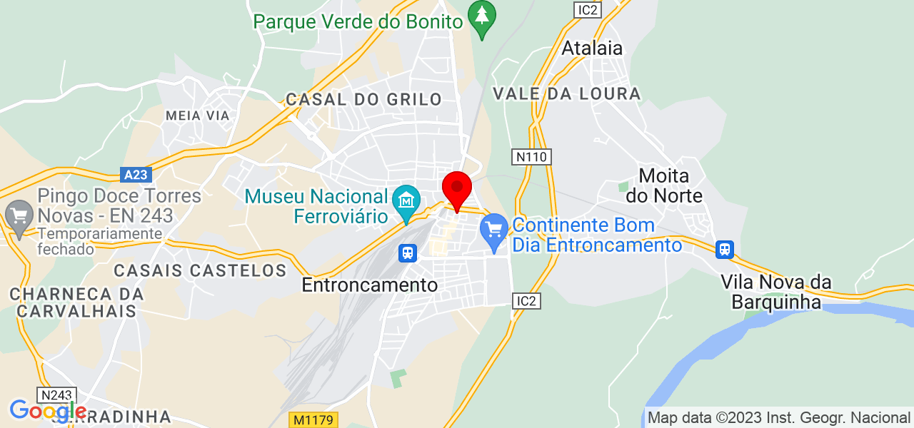Remojb Ladrilhos - Santarém - Entroncamento - Mapa
