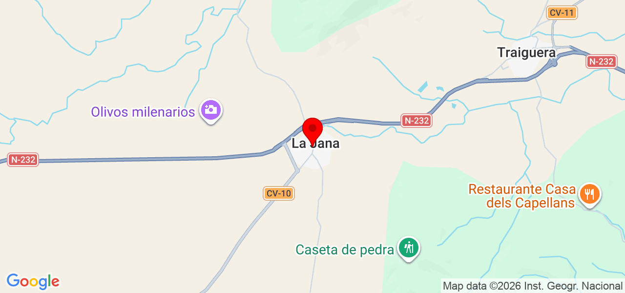 António Domingos - Comunidad Valenciana - La Jana - Mapa