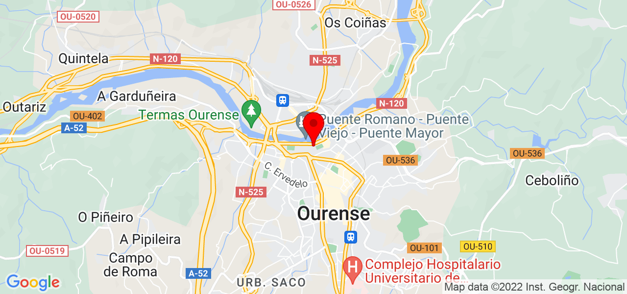 Ekr Europe 2000 sl - Galicia - Ourense - Mapa