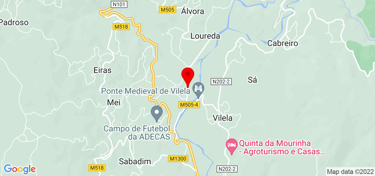 C&acirc;ndida da Cunha - Viana do Castelo - Arcos de Valdevez - Mapa