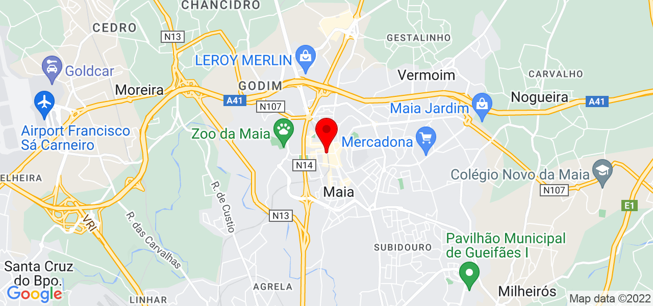Mayara - Porto - Maia - Mapa