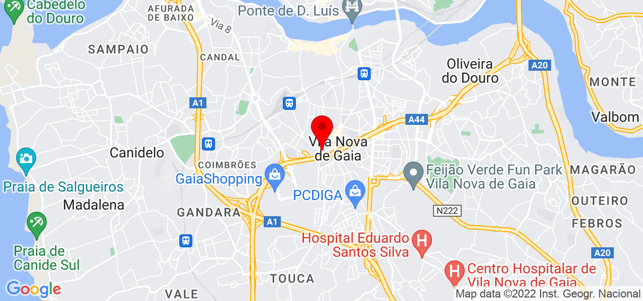 Unhavaidosa. Pt - Porto - Vila Nova de Gaia - Mapa