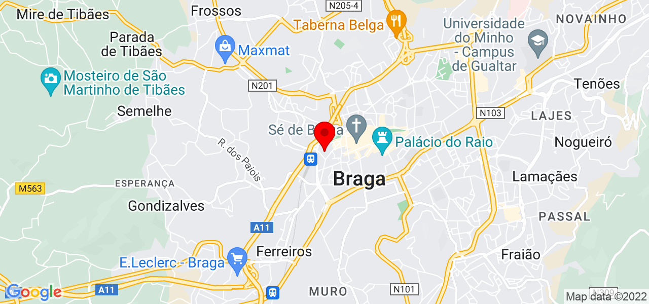 O Bazar da Publicidade - Braga - Braga - Mapa