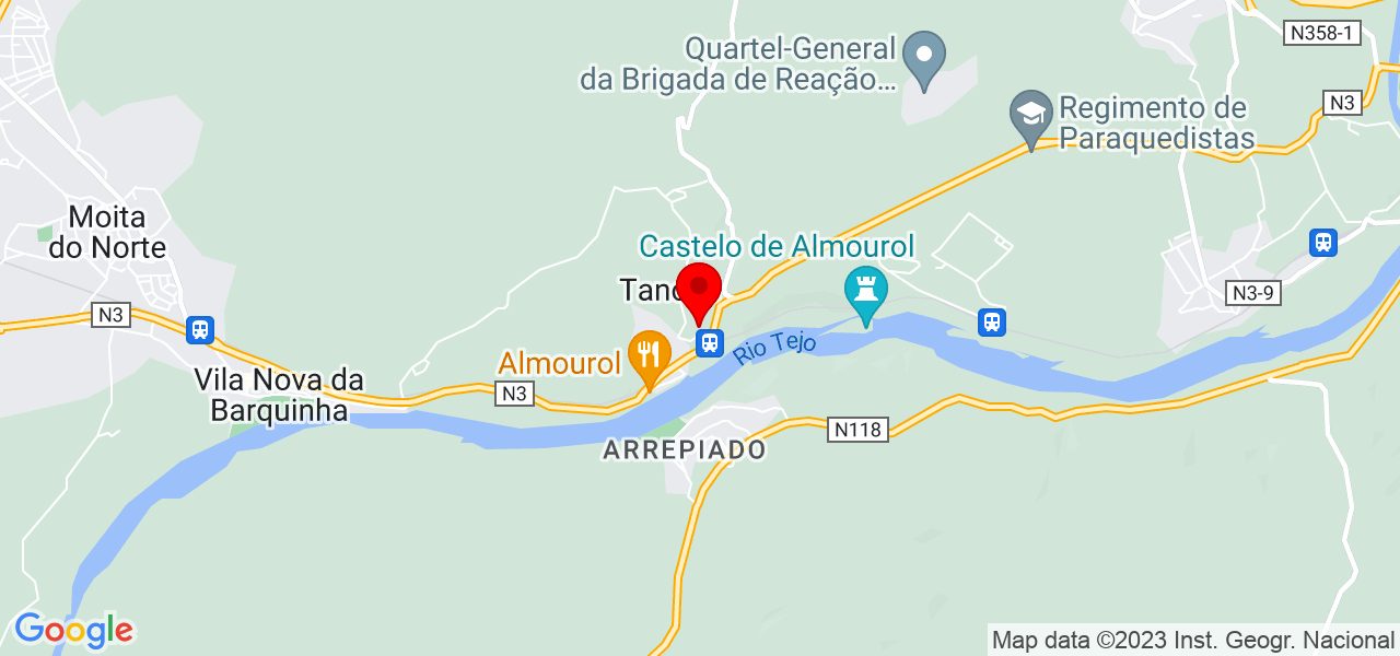 Patr&iacute;cia - Santarém - Vila Nova da Barquinha - Mapa