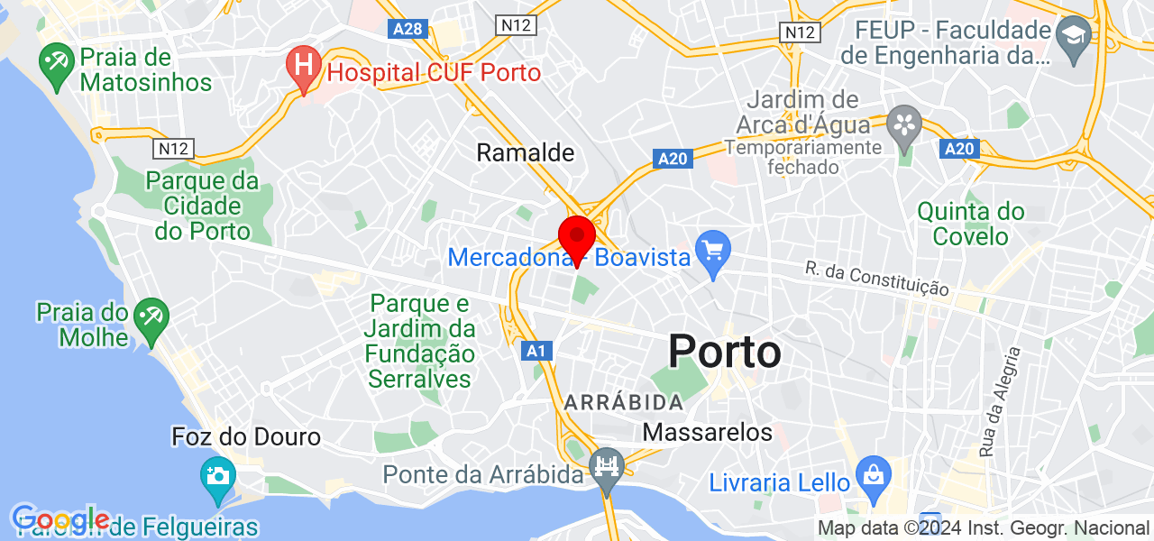 Pot&ecirc;ncia Expressiva - Porto - Porto - Mapa