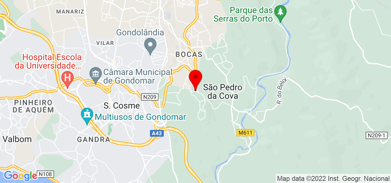 Cl&aacute;udio Fidalgo. - Porto - Gondomar - Mapa