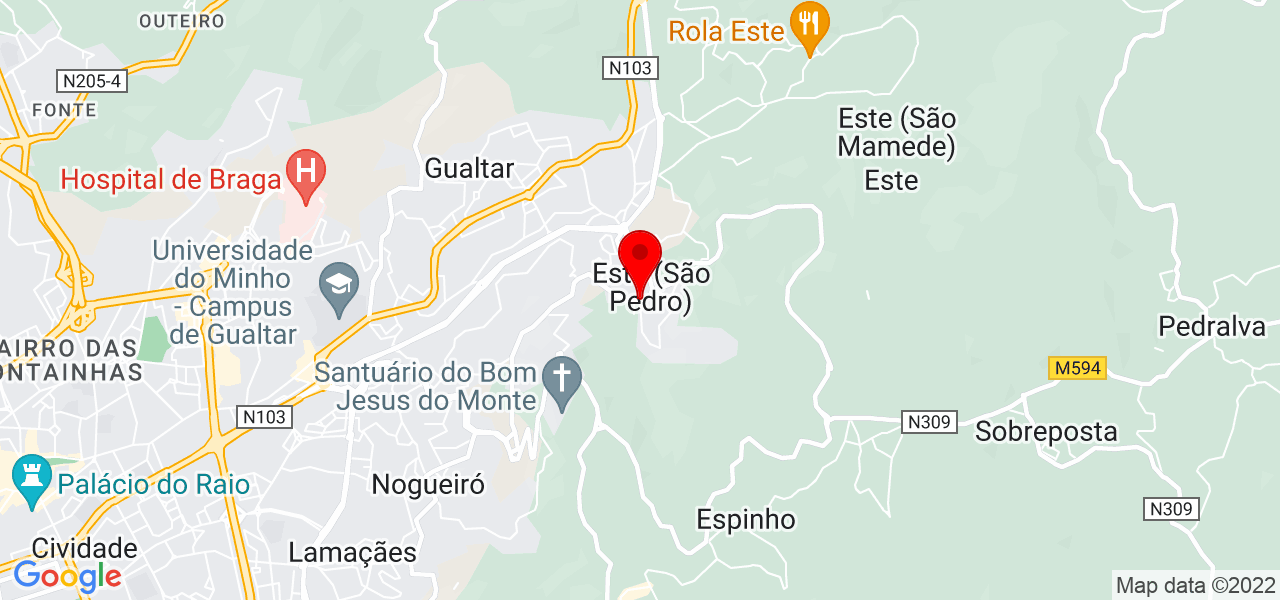 OCC - Oliveira Carrilho Constru&ccedil;&otilde;es - Braga - Braga - Mapa