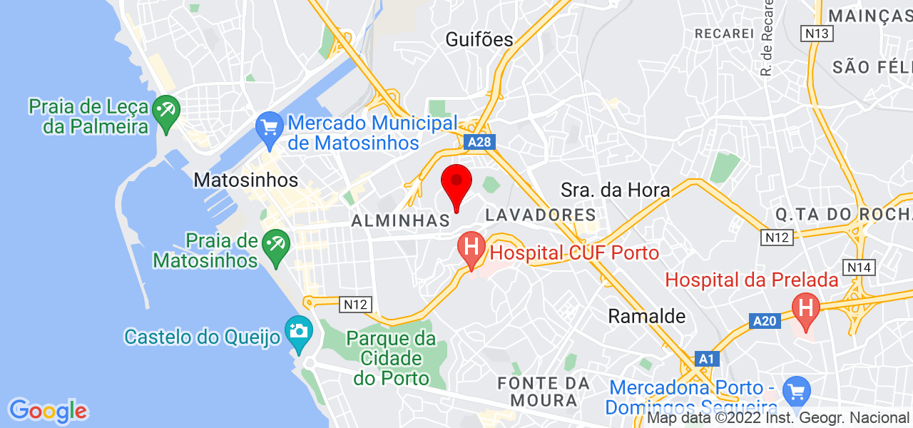 Sara Pinheiro Personal Trainer - Porto - Matosinhos - Mapa