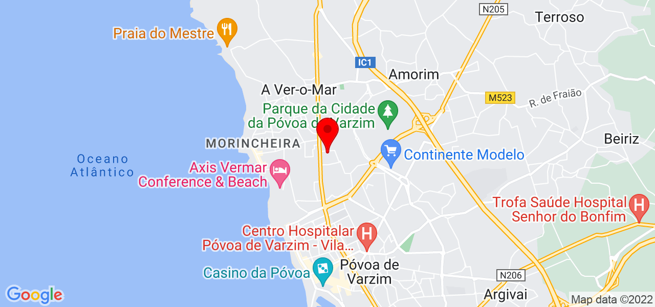 Halays Bianca - Porto - Póvoa de Varzim - Mapa