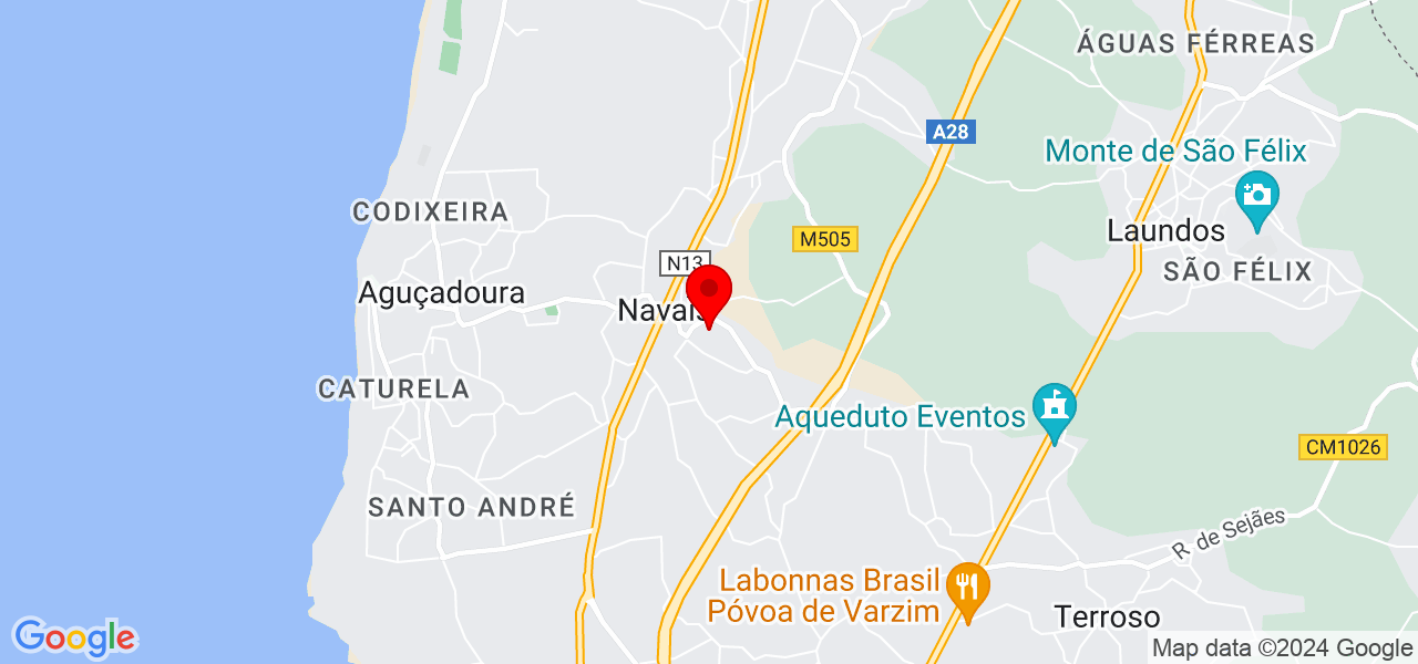 Andreia Miranda - Porto - Póvoa de Varzim - Map
