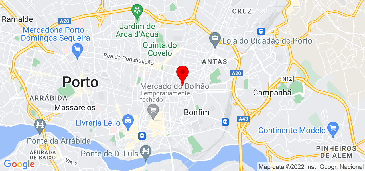 Ana Moutinho - Porto - Porto - Mapa
