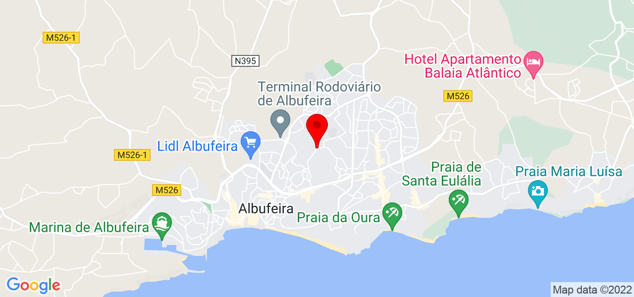 Sousa - Faro - Albufeira - Mapa