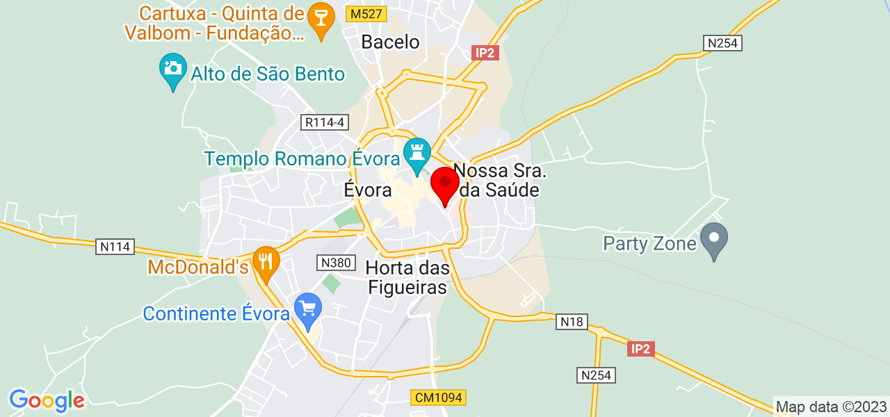 H.C.S - Évora - Évora - Mapa