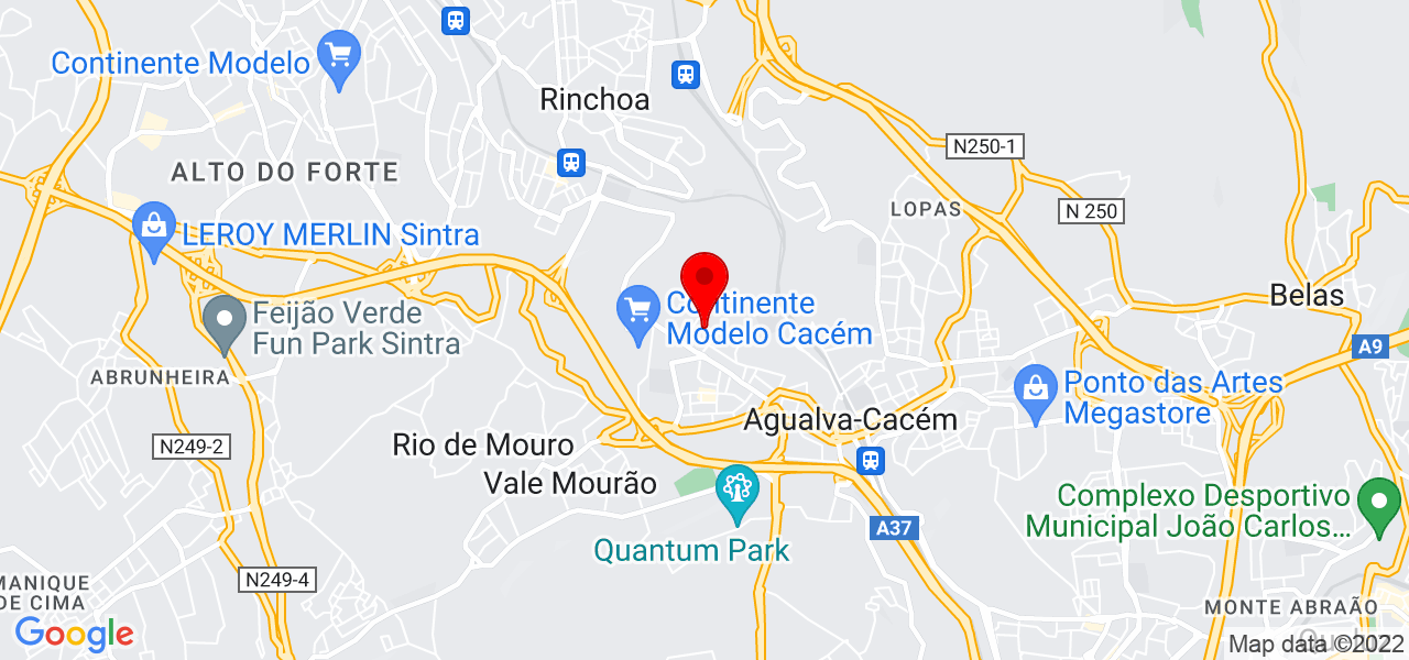 B&aacute;rbara Teixeira - Lisboa - Sintra - Mapa