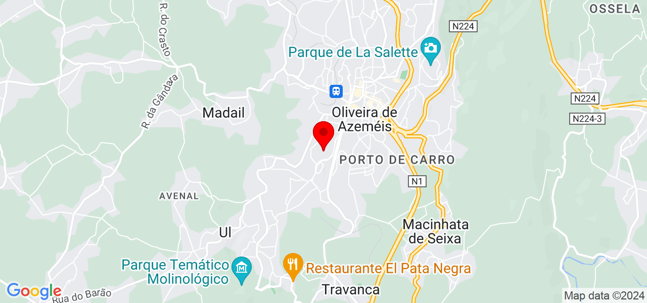 Pedro Dias - Aveiro - Oliveira de Azeméis - Karte