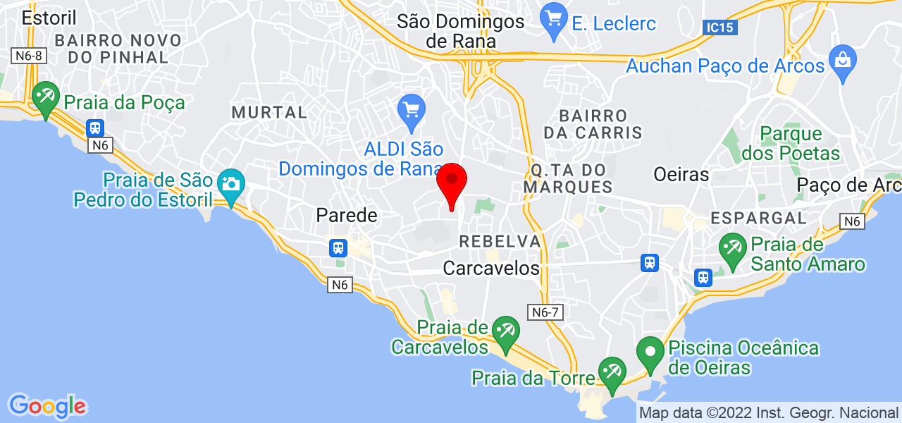Francisco - Arte Terapeuta, Massagem - Lisboa - Cascais - Mapa