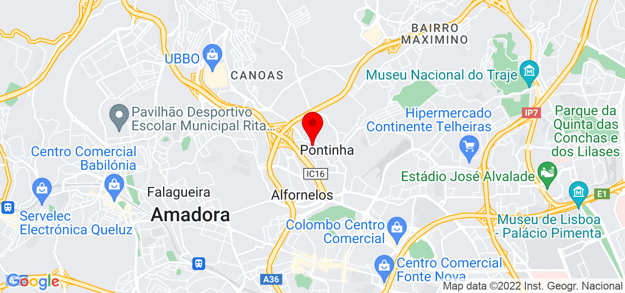 JuhZumba - Lisboa - Odivelas - Mapa