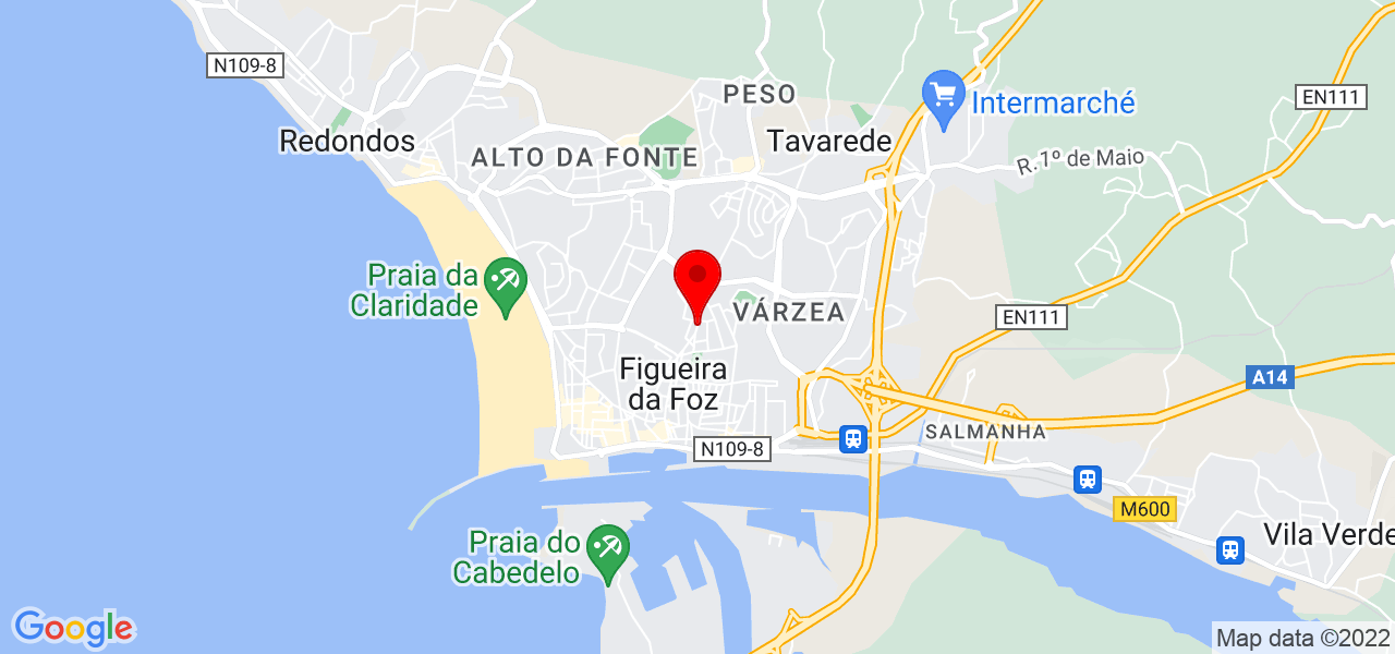 Bruna Silva - Coimbra - Figueira da Foz - Mapa