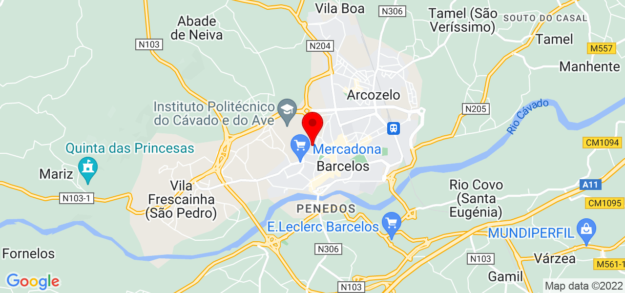 TROVAS E CANTIGAS - Braga - Barcelos - Mapa