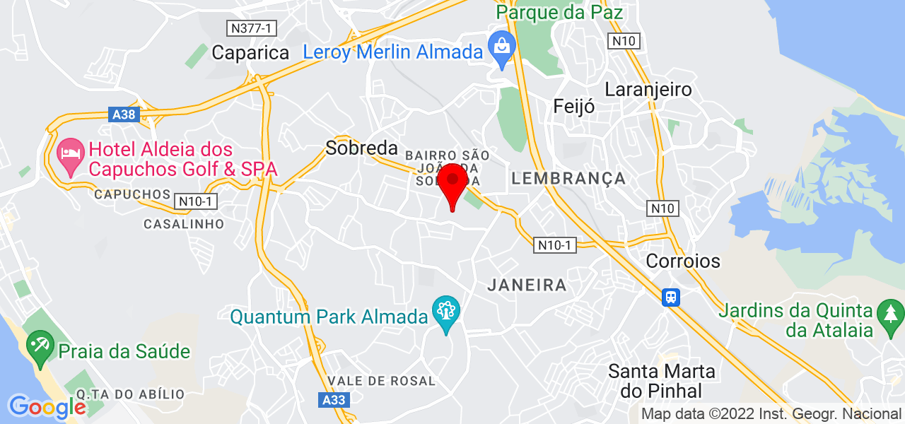 DogBrothers Hotel - Setúbal - Almada - Mapa