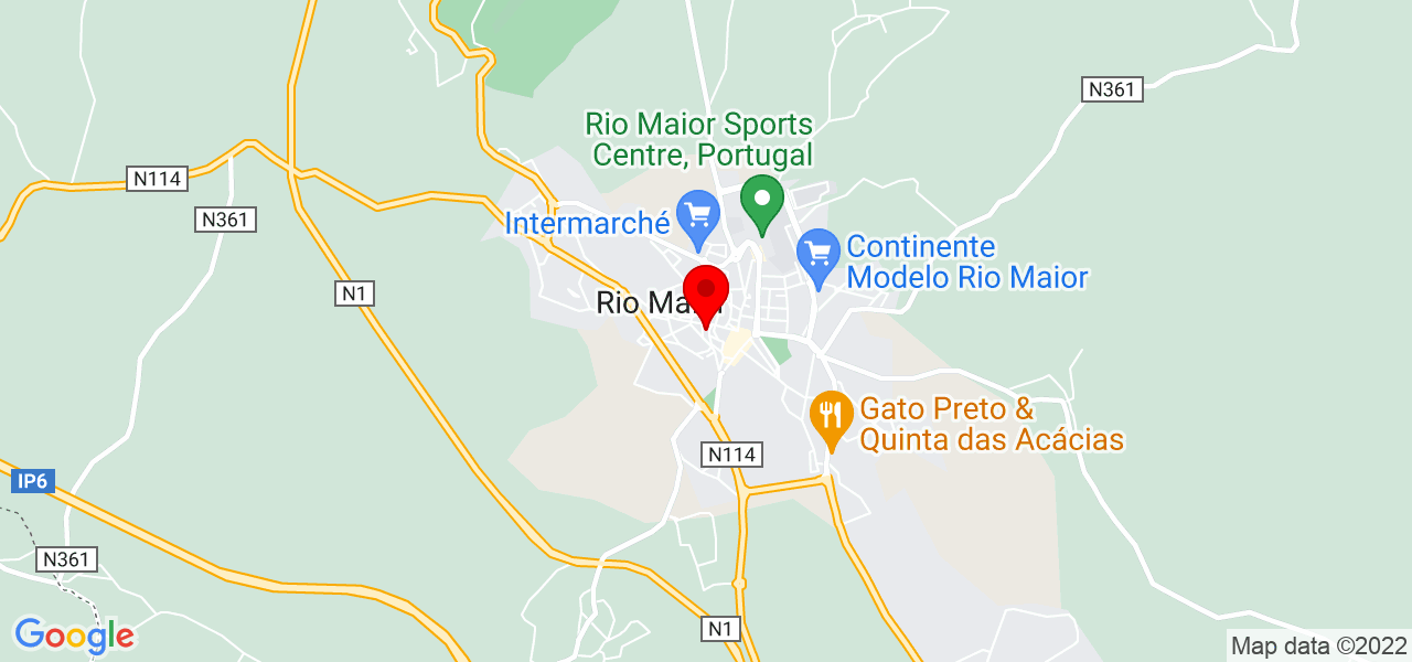 Liliana Pl&aacute;cido - Santarém - Rio Maior - Mapa