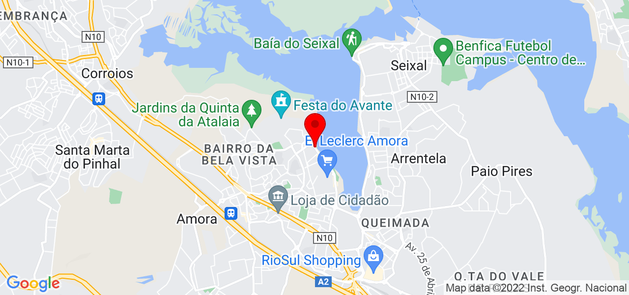 Luciana Maria Batista Nunes - Setúbal - Seixal - Mapa