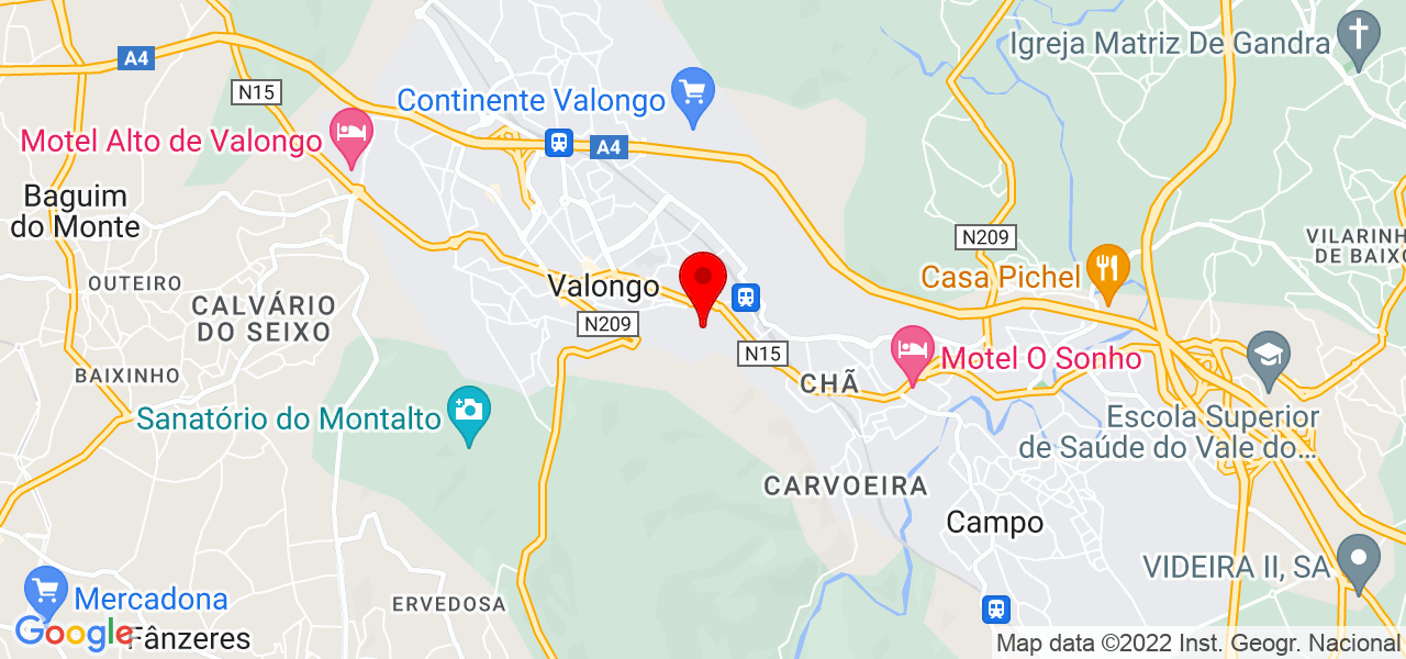 Rosa Moreira - Porto - Valongo - Map