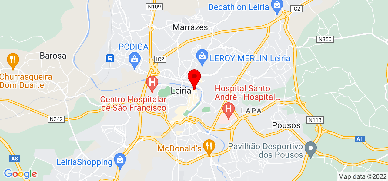 Top evasion europa - Leiria - Leiria - Mapa