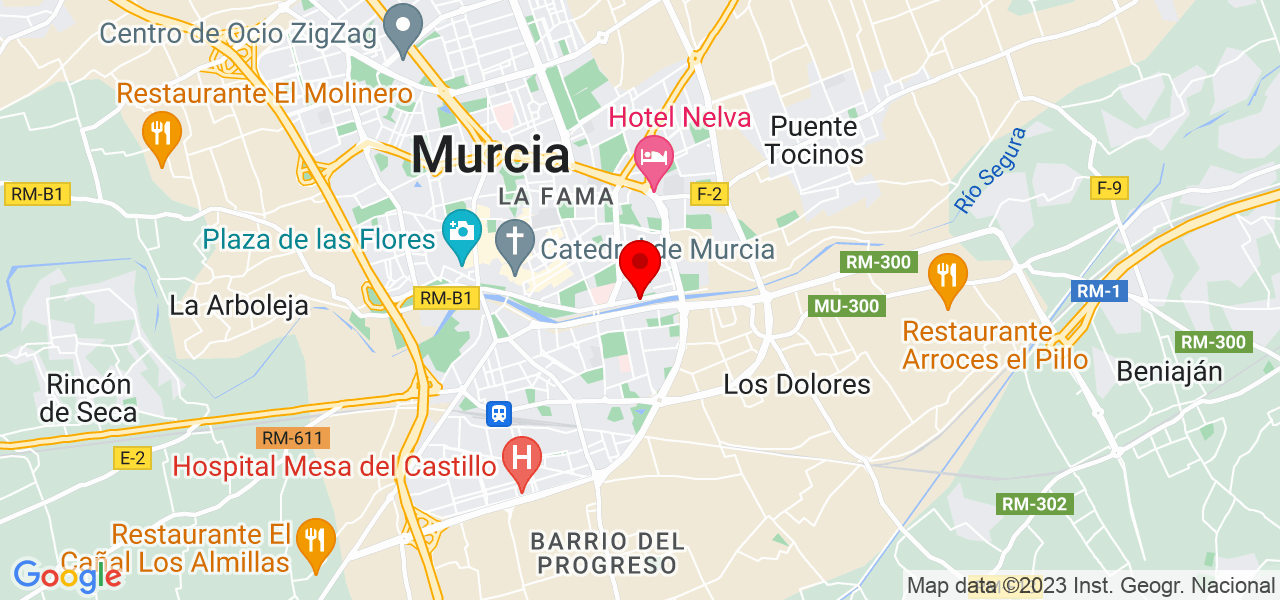 Creaciones Vanessa Cano - Región de Murcia - Murcia - Mapa