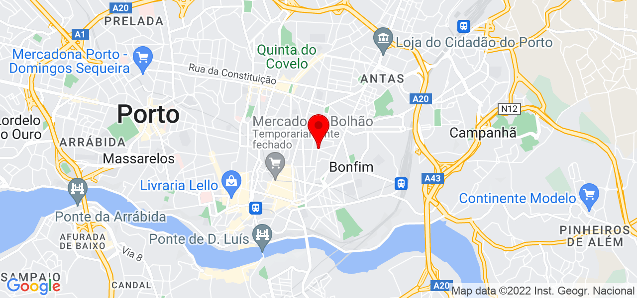 Gabriela Almeida - Porto - Porto - Mapa