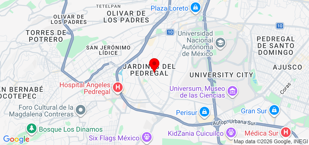 Tatiana Plata - Ciudad de Mexico - Álvaro Obregón - Mapa